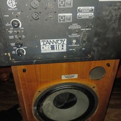 Vintage Tannoy Ceiling Subwoofer And A Set Tannoy SRM12B Speakers 