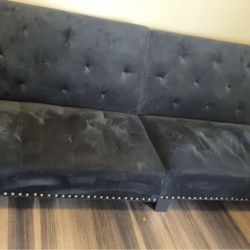 Velvet Couch/futon 