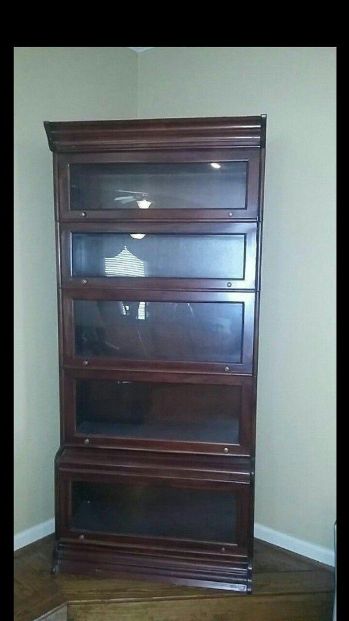 Antique solid Cherry stackable closing bookshelves $250 or best offer