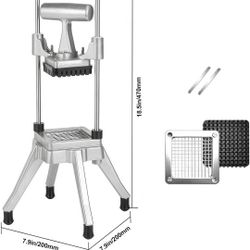 Commercial Vegetable Chopper French Fry Cutter with 4 Blades Potato Slicer
