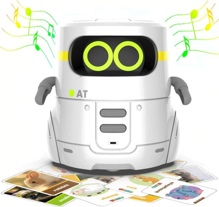 AT Educational Toys,Robot Kids Toddler Toys Robotic Interactive Learning Toys Games for Boys Girls 345 Year Old and Up,Talking Robots(red)