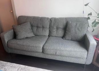 Comfortable gray couch