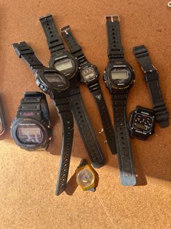 Lot of 7 Vintage Digital Sport Watches