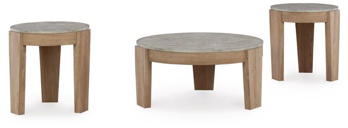 Light Wood 3pc Table Set 