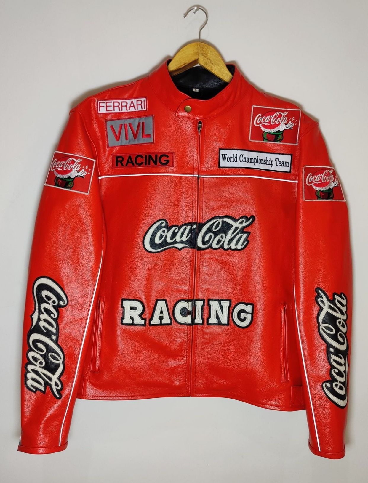 Cocacola Genuine Leather Jacket For Men/Women
