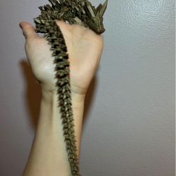 3D small Printed Articulated Flexi Crystal Dragon/ Toy
