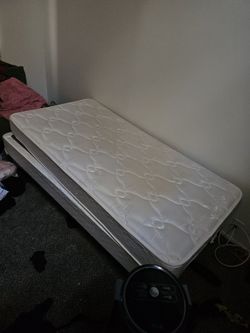 Twin Size Bed with bed lift and box spring