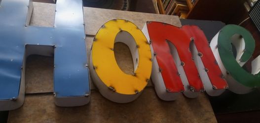 Home Metal Sign 35×14 Indoor Or Outdoors