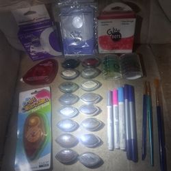 Assorted Arts And Crafts Supplies 