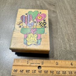 Love Grows rubber stamp 