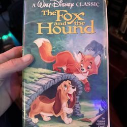 Walt Disney, The Fox  and the Hound Classic Black Diamond Rare VHS Tape 2041