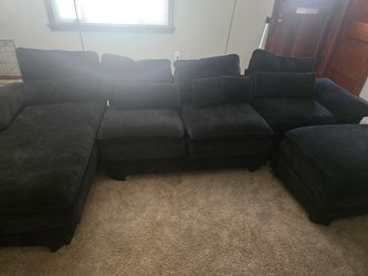 Black couch a set of 6