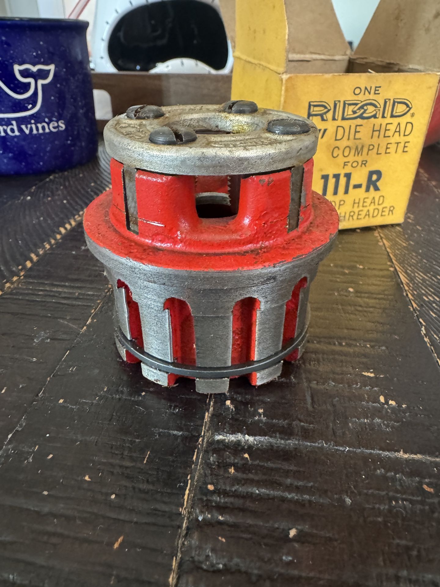 One Rigid 3/8” Die Head Complete for 111-R Drop Head Pipe Threader
