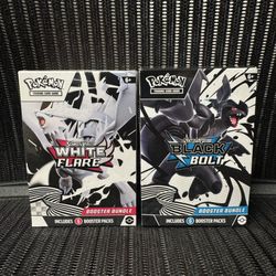 Black Bolt White Flare Booster Bundle Pokemon 