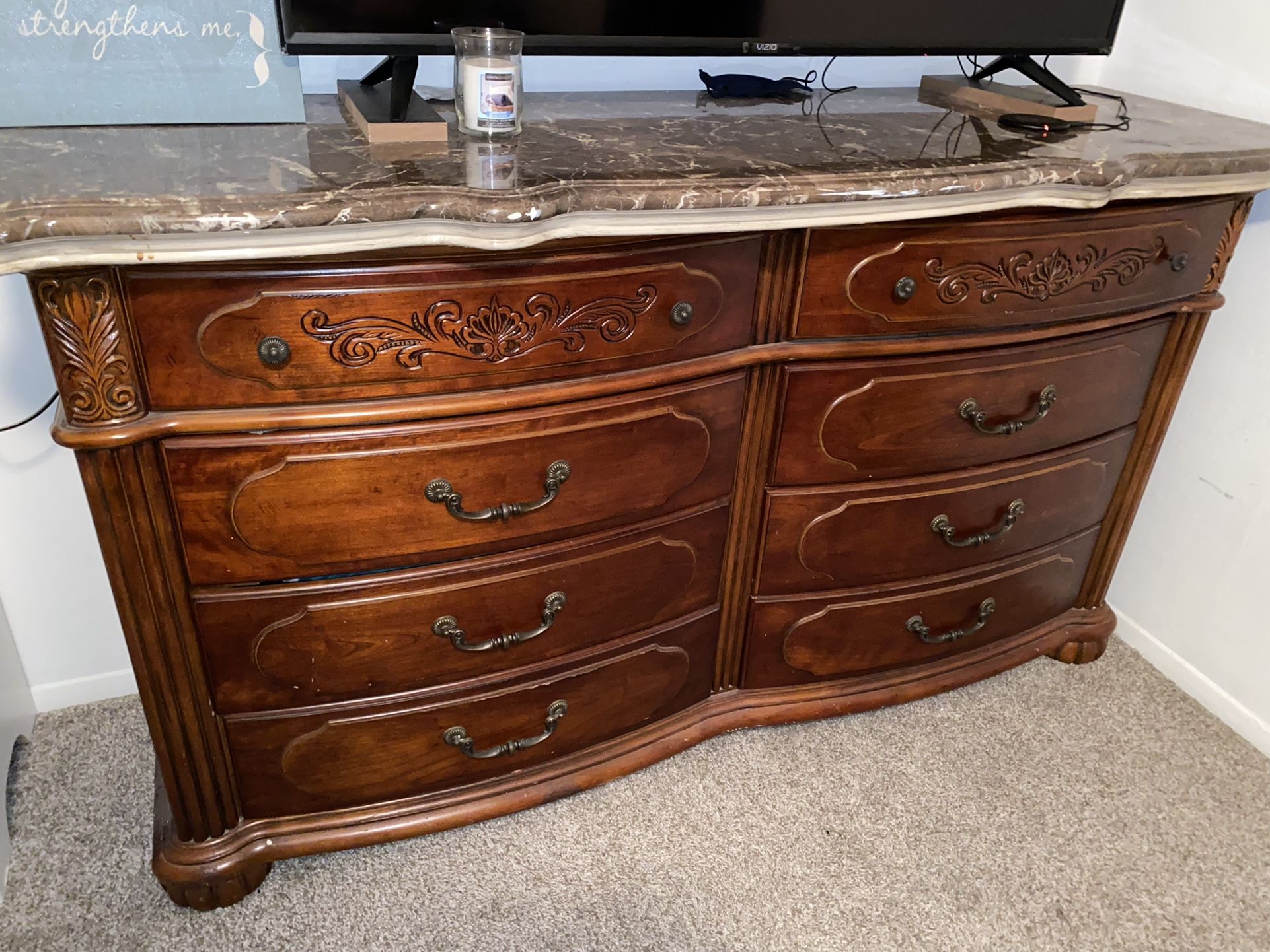 Mueble Con 8 Cajones Y Espejo Buenas Comisiones Buena Madera