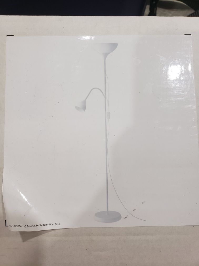 Floor lamp with 2 lights