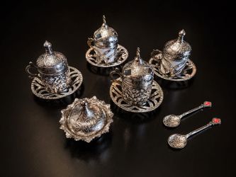 Ottoman-style Turkish Coffee Serving Set