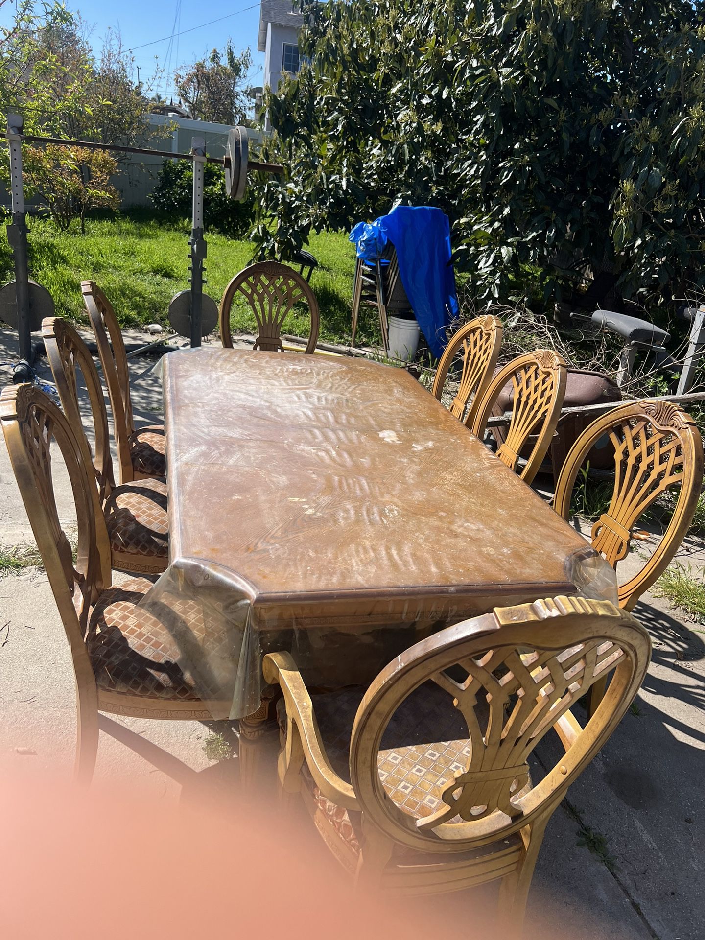 Large Family Kitchen Table 8 Chairs 