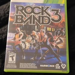 Rock Band 3 Microsoft Xbox 360, 2010, Complete with Manual, Tested Working