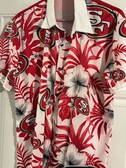 San Francisco 49ers button down short sleeve shirt