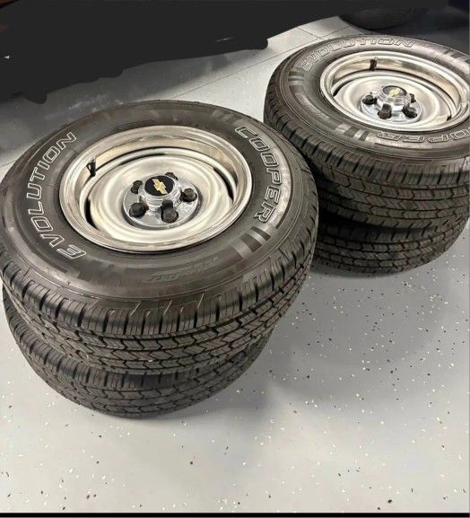 Chevy Rally Obs Rims C10 C1500 Gm Stocks