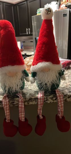 Set Of Two Christmas Gnomes