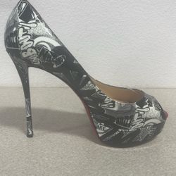 Louboutin, Fetish Graffiti, Size 8 1/2