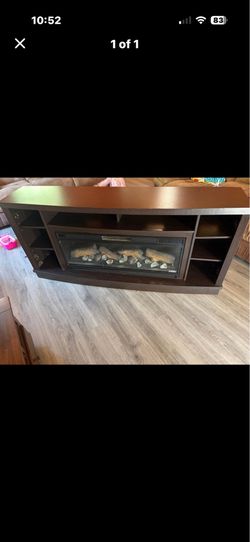 Twin-Star International Electric Fireplace & Entertainment Center