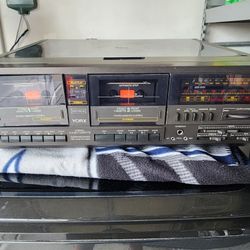 Yorx Stereo System Double Cassette And Vinyl 