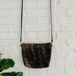 Gorgeous Brindle Hair-On-Hide Hobo Purse