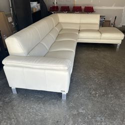 Nicoletti & Calia Italian Leather Sectional Sofa