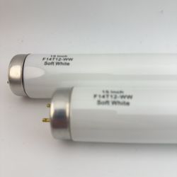 2pack F14. T12  - WW SOFT White 15Watt Fluorescent 4100K Straight Linear Preheat Lamp,T12 Tube