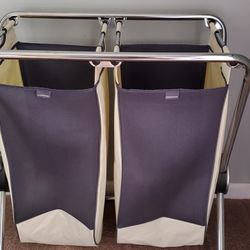 Lower Price! Simple Human Double X-Frame Laundry Hamper Basket