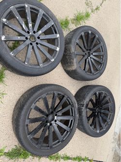 24 Inch Black Rims