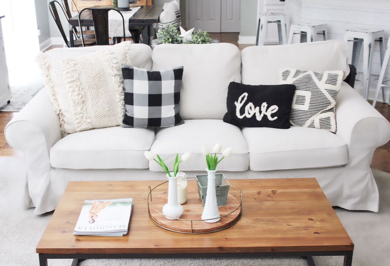 Free IKEA Ektorp White Large Sofa Couch - New slipcover