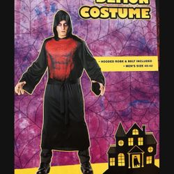 Demon Costume Hooded Robe & Belt Size 40-42