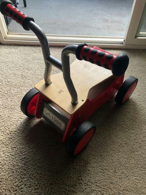 Hape wooden tricycle 😊