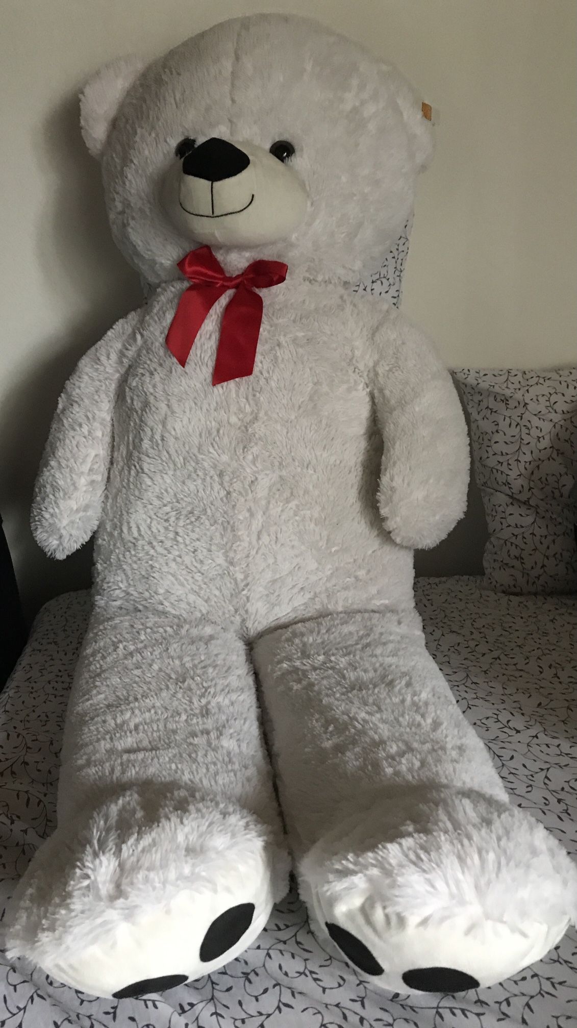 Teddy Bear Cucunu Big Giant Plush Soft White 5ft/60in Brand New 