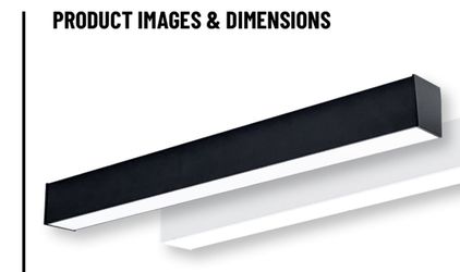 Nora Lighting - NLIN-41030B - L-Line Series - 41W LED Direct Linear Undercabinet-2.38 Inches Tall and 48.13 Inches Length