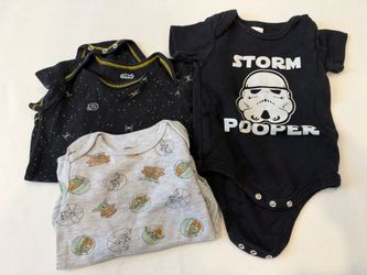 Baby starwars bodysuit bundle