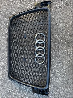 For Audi A4 S4 B8 8T 09-12 Honeycomb Grille Sport Mesh Hex Grill Black