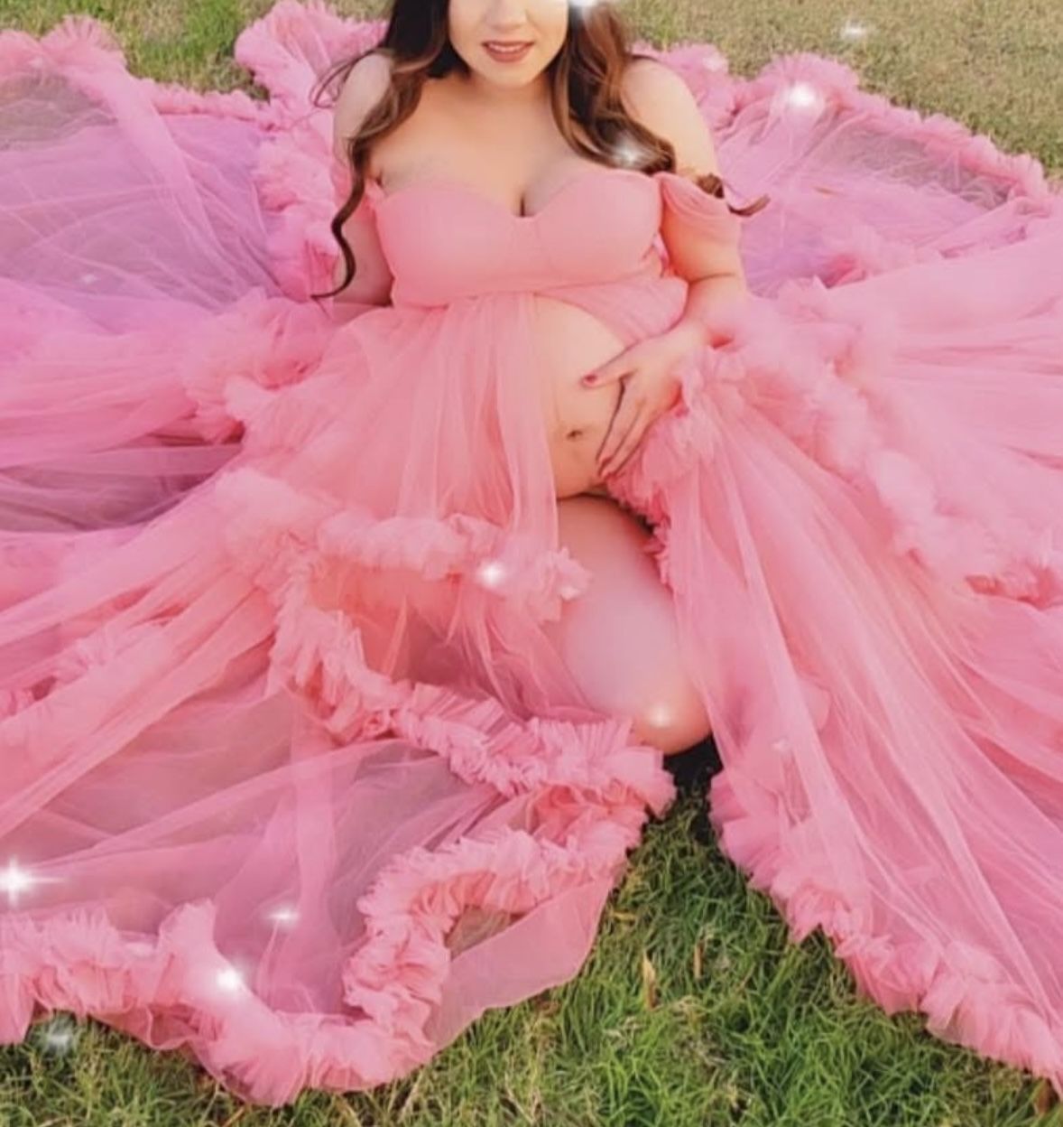 Pink Maternity Dress