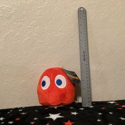 New With Tags Pac-Man Blinky Red Ghost Plush