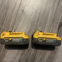 Dewalt POWER STACK 20v Batteries 