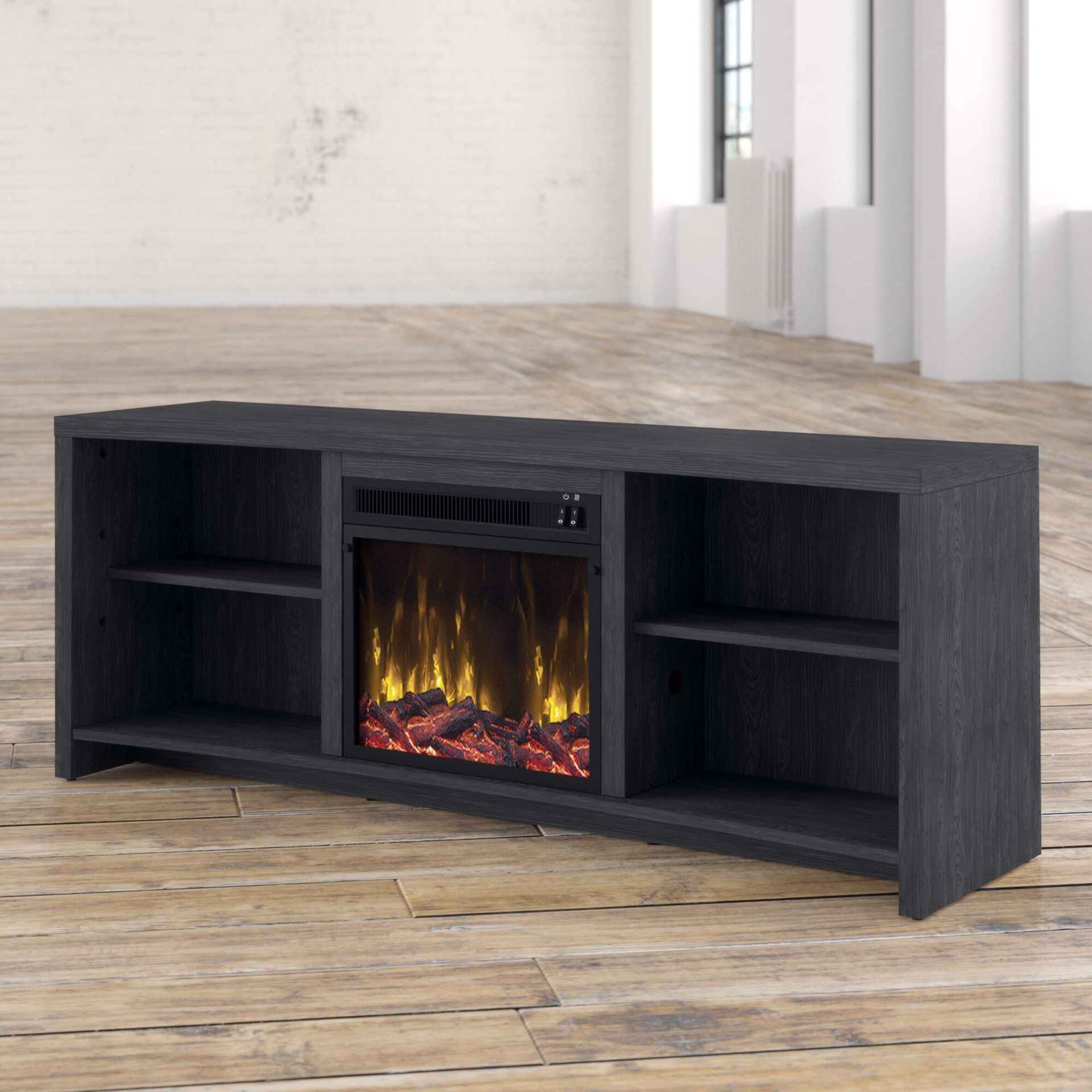 St. Philips TV Stand with Electrical Fireplace