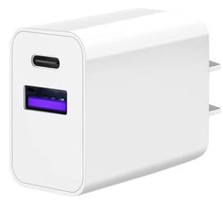 USB C Charger Adapter - Dual Port Type C