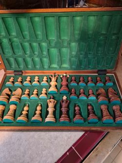 Handmade European chess set