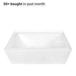 NEW VTDE603122R 60"L x 30.69"W x 22.06"H Acrylic Alcove Spa Bath Soak Tub (Right Hand Drain Hole)
