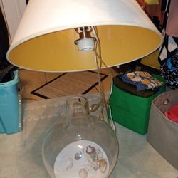 350$ Thick Glass Fillable Bottle Lamp 