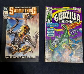 Marvel And DC Comics Godzilla And Swamp Thing